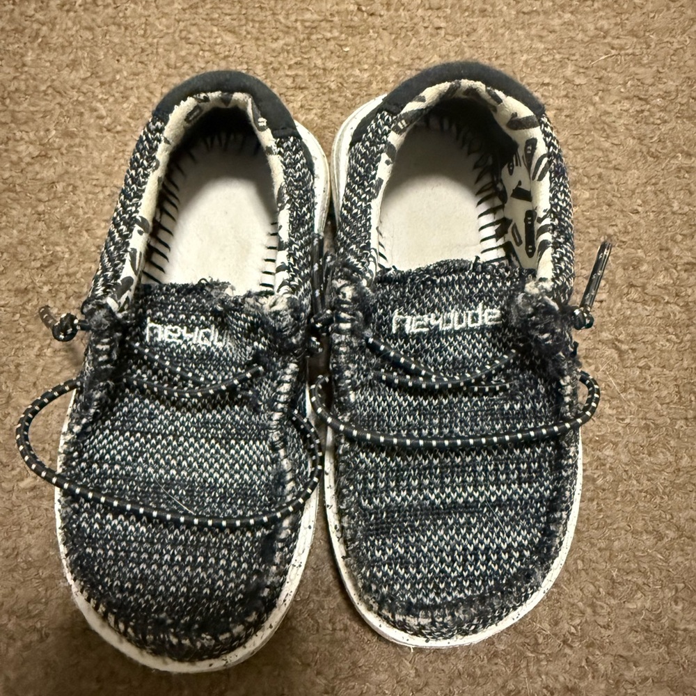 Hey Dude Kids' Black and White Shoes